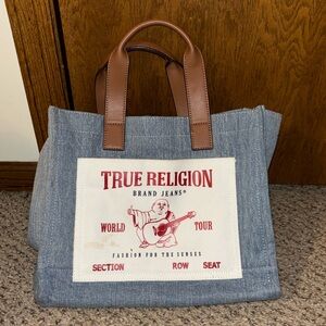 True religion denim tote